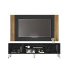 Rack Com Painel Para Tv Até 82 Polegadas 2 Portas 4 Nichos Mu