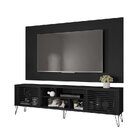 Rack Com Painel Para Tv Até 82 Polegadas 2 Portas 4 Nichos Mu