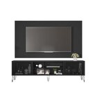 Rack Com Painel Para Tv Até 82 Polegadas 2 Portas 4 Nichos Mu