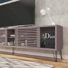 Rack Com Painel Para Tv Até 82 Polegadas 2 Portas 4 Nichos Mu