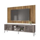 Rack Com Painel Para Tv Até 82 Polegadas 2 Portas 4 Nichos Mu