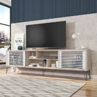 Rack Com Painel Para Tv Até 82 Polegadas 2 Portas 4 Nichos Mu