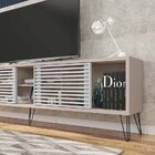 Rack Com Painel Para Tv Até 82 Polegadas 2 Portas 4 Nichos Mu