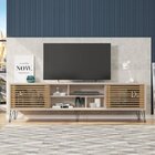 Rack Com Painel Para Tv Até 82 Polegadas 2 Portas 4 Nichos Mu