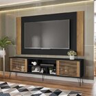 Rack Com Painel Para Tv Até 82 Polegadas 2 Portas 4 Nichos Mu