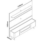 Rack Com Painel Para Tv Até 85 Polegadas 1 Gaveta 2 Portas Co