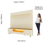 Rack Com Painel Para Tv Até 85 Polegadas 1 Gaveta 2 Portas Co