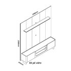 Rack Com Painel Para Tv Até 85 Polegadas 2 Portas Com Led Com