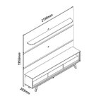 Rack Com Painel Para Tv Até 90 Polegadas 253cmx219cm Led 3 Ga