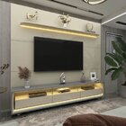 Rack Com Painel Para Tv Até 90 Polegadas Com Led 100% Mdf 219