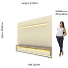 Rack Com Painel Para Tv Até 90 Polegadas Com Led 100% Mdf 219