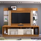 Rack Com Painel Para Tv Com Espelho E Mesa De Centro Smart Na