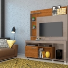 Rack Com Painel Para Tv Com Prateleiras Hammond Fendi Naturale
