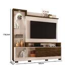 Rack Com Painel Para Tv De 55 Pol Com Pés Off White