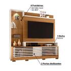 Rack Com Painel Para Tv De 55 Pol Com Pés Off White