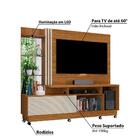 Rack Com Painel Para Tv De 60" Off White Natural