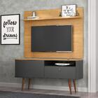 Rack Com Painel Para Tv De Até 46 Polegadas Retrô Topázio Pat