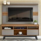 Rack Com Painel Para Tv De Até 60 Polegadas 3 Nichos 2 Portas
