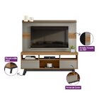 Rack Com Painel Para Tv De Até 60 Polegadas 3 Nichos 2 Portas