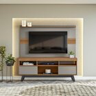 Rack Com Painel Para Tv De Até 60 Polegadas 3 Nichos 2 Portas