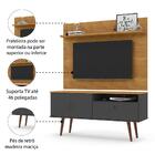 Rack Com Painel Para Tv Retrô De Até 32 Polegadas Yan Cinamom