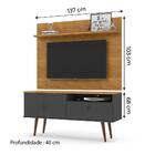 Rack Com Painel Para Tv Retrô De Até 32 Polegadas Yan Cinamom