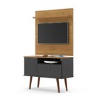 Rack Com Painel Para Tv Retrô De Até 32 Polegadas Yan Cinamom