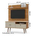 Rack Com Painel Para Tv Retrô De Até 32 Polegadas Yan Cinamom