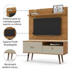 Rack Com Painel Para Tv Retrô De Até 32 Polegadas Yan Cinamom