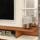 Rack Com Painel Para Tvs 65 Polegadas Tokyo Cinamomo Mel Off