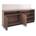 Rack Com Painel Pernambuco Para Tv De Até 65 - Nogueira/off W