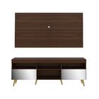 Rack Com Painel Retrô Com Espelho Para Tv Até 65" Multimóveis