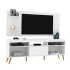 Rack Com Painel Retrô Linea - Branco - Rpm Móveis