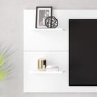 Rack Com Painel Retrô Linea - Branco - Rpm Móveis