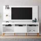 Rack Com Painel Retrô Linea - Branco - Rpm Móveis