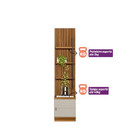 Rack Com Painel Ripado 2 Módulos Laterais Ouro Preto Linea Br