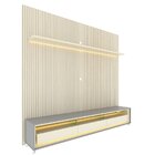 Rack Com Painel Ripado Impressão Ripada Para Tv Até 90 Polega