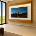 Rack Com Painel Ripado Liso Para Tv 70 Polegadas 172cmx182cm