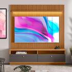 Rack Com Painel Ripado Ouro Preto Nature Chumbo Linea