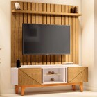 Rack Com Painel Ripado Para Sala Tv Até 60 Pol. 160cm Like H0