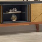 Rack Com Painel Ripado Para Sala Tv Até 60 Pol. 160cm Like H0