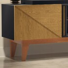 Rack Com Painel Ripado Para Sala Tv Até 60 Pol. 160cm Like H0