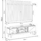 Rack Com Painel Ripado Para Sala Tv Até 60 Pol. 160cm Like H0