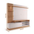 Rack Com Painel Ripado Para Tv 65 Polegadas Freijo Off White