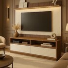 Rack Com Painel Ripado Para Tv 70 Polegadas 172cmx182cm Rio B