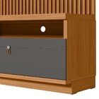 Rack Com Painel Ripado Para Tv 75 Pol. 180cm Golden L06 Natur