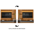 Rack Com Painel Ripado Para Tv 75 Pol. 224cm Golden L06 Natur