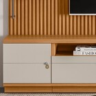 Rack Com Painel Ripado Para Tv 75 Pol. 268cm Golden L06 Natur