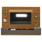 Rack Com Painel Ripado Para Tv 75 Pol. 268cm Golden L06 Natur