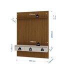 Rack Com Painel Ripado Para Tv Até 55 Polegadas 2 Gavetas Pra